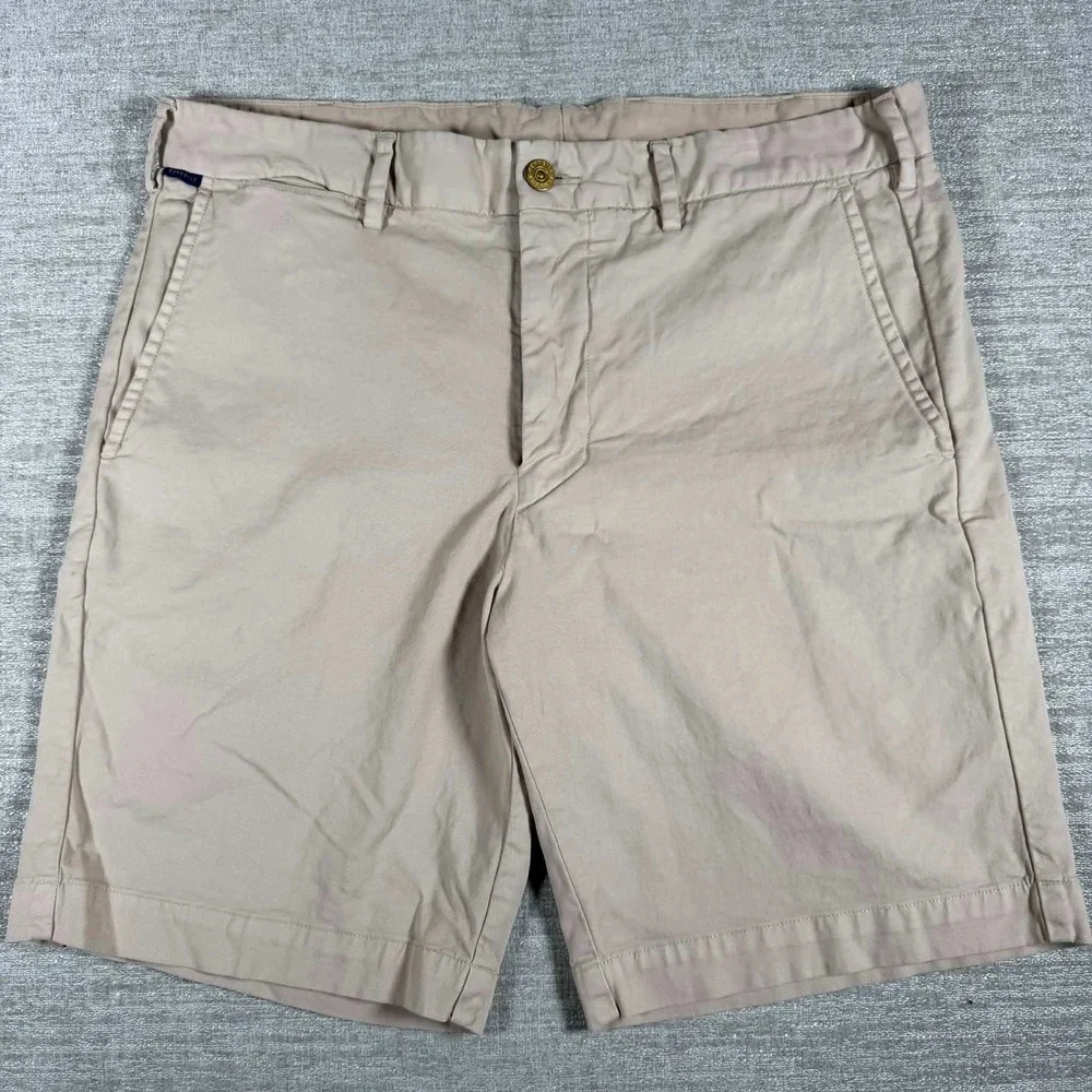 2 Pack! NEW Pennbuilt Shorts Mens 36/9 Tan Blue Bundle Stretch Chino - Picture 3 of 9